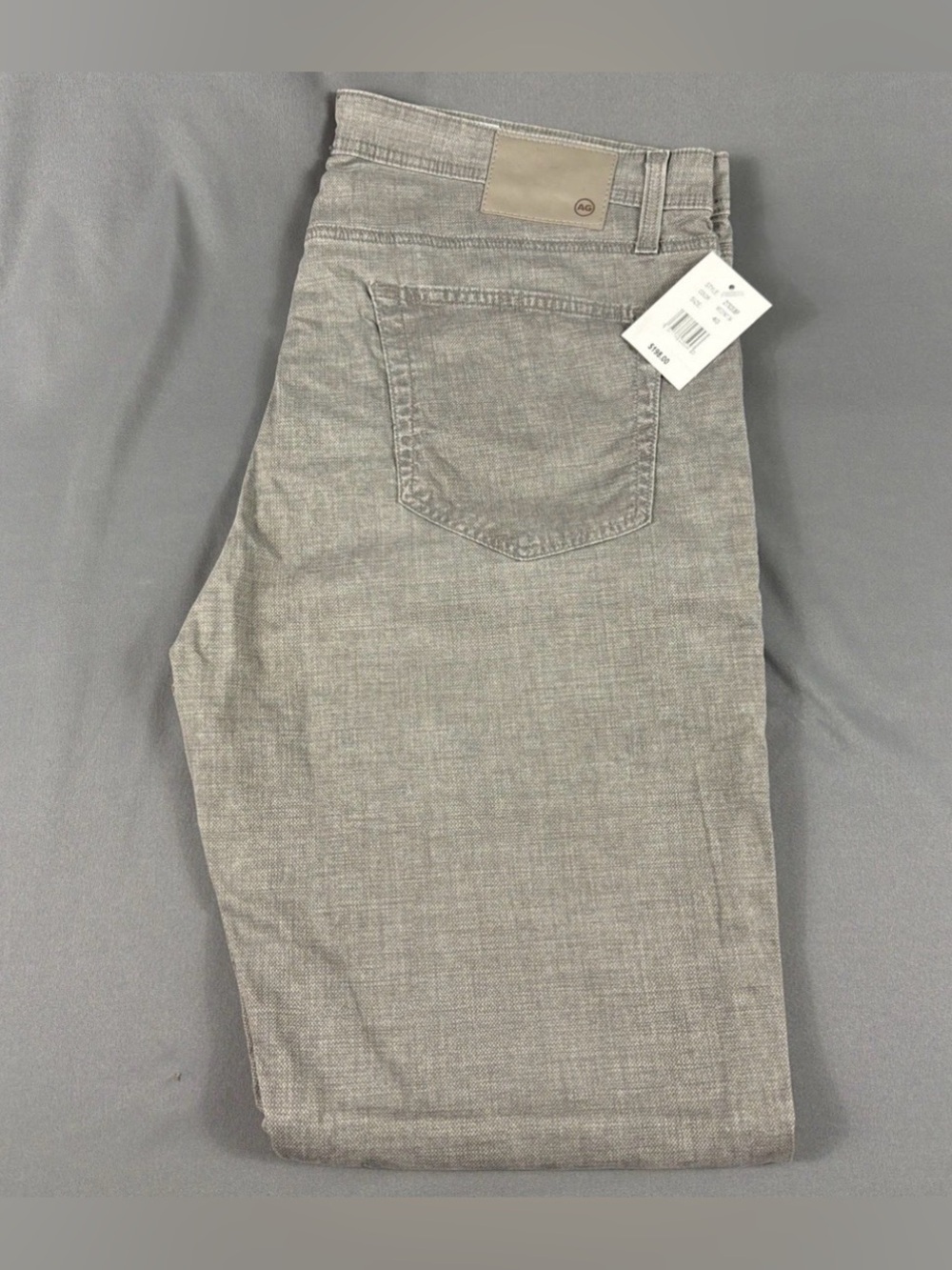 AG Pants Tellis Modern Slim 40 x 34 Gray Multi Cotton Spandex NWT MSRP $198